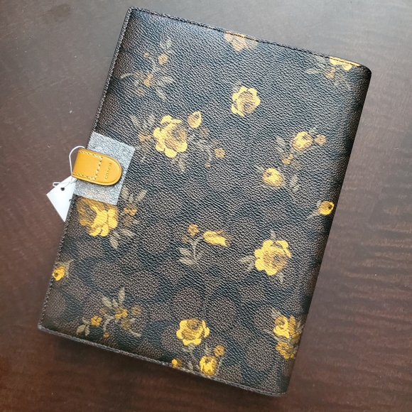 Coach Golden Yellow Floral Blooms Notebook - Picture 4 of 7